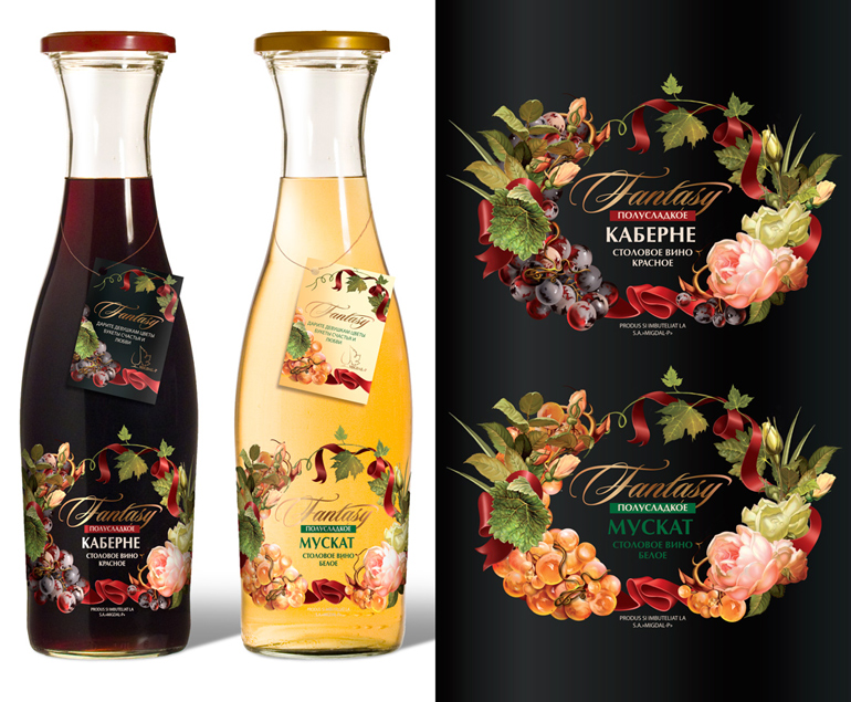дизайн, этикетка, вино, бутылка, design, лоза, виноград, иллюстрация, wine, bottle,