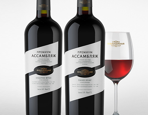 “Премиум Ассамбляж” вино – Дизайн этикетки